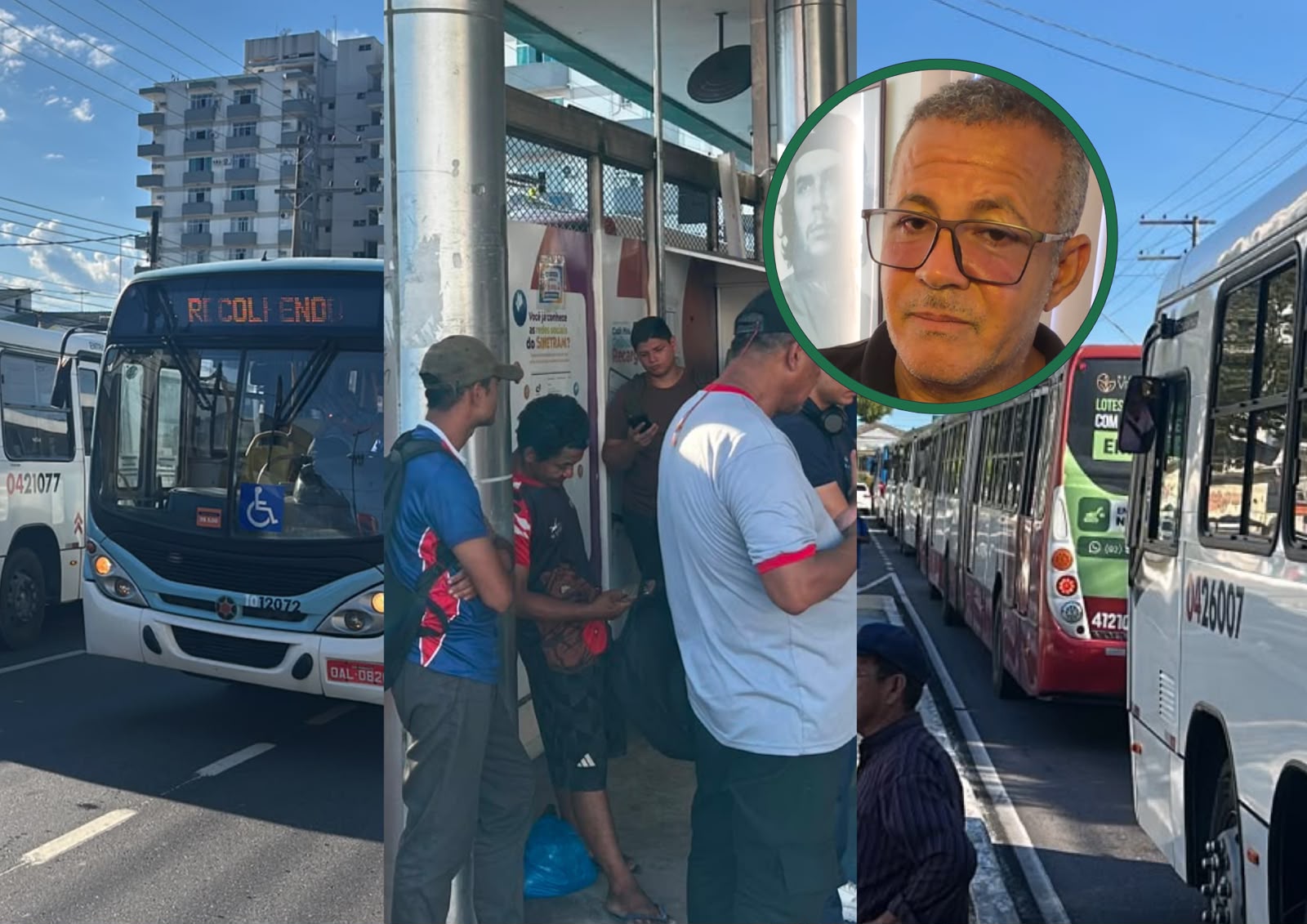 "Ônibus só voltarão a circular após pagamento dos salários", diz presidente dos Rodoviários de Manaus
