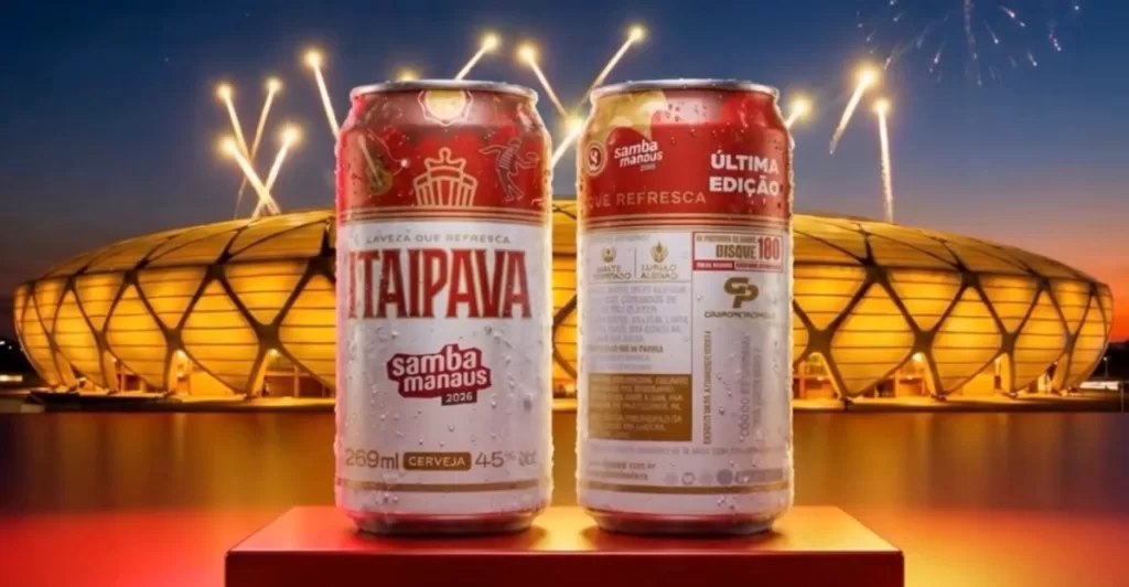 Samba Manaus é eternizado em lata especial da Itaipava para celebrar 25 anos