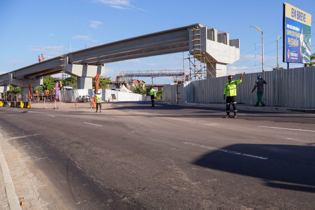 Obra do Passarão chega a 72% de execução após instalação de vigas