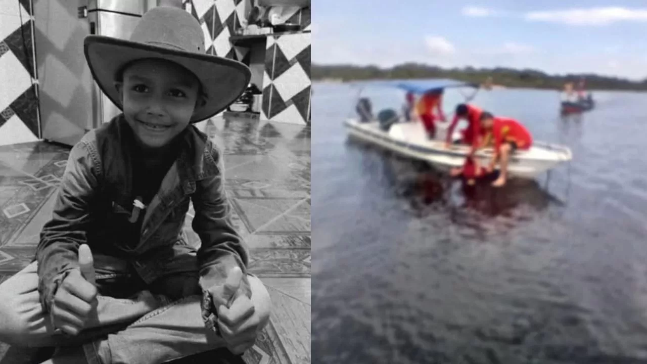 Menino de 7 anos morre após canoa naufragar durante temporal no interior do AM