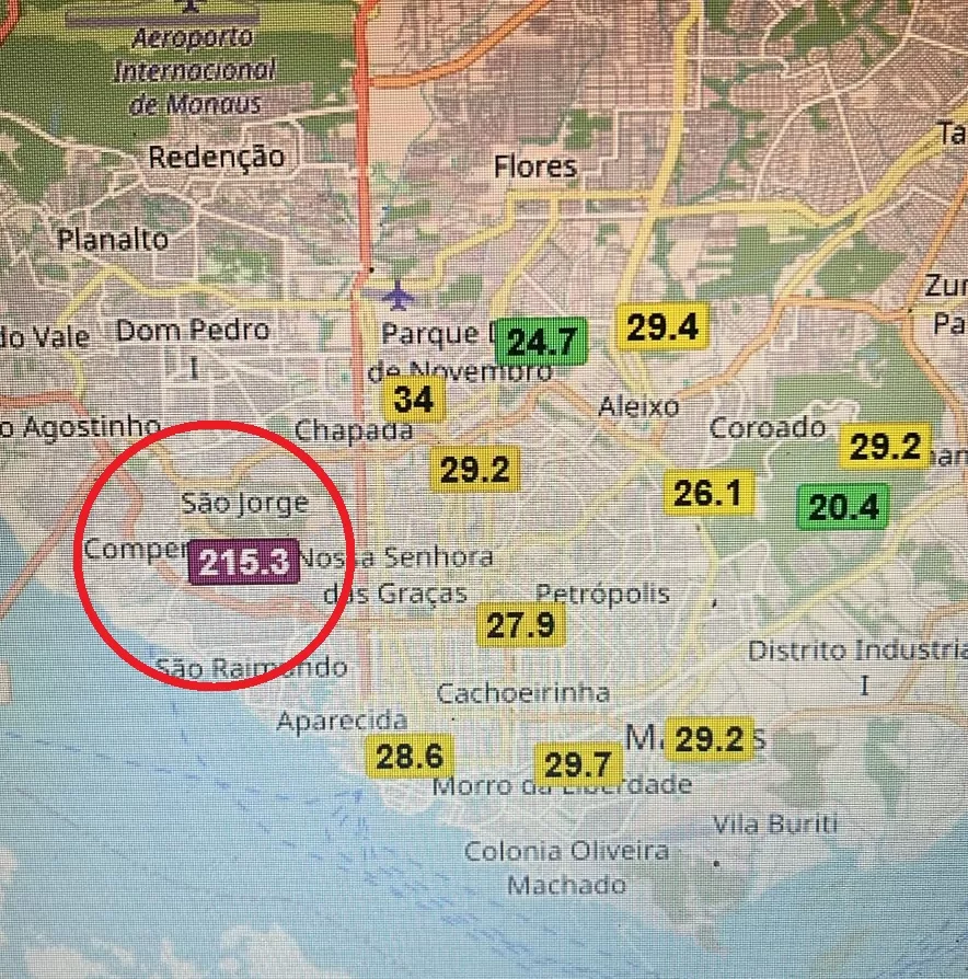Fumaça de incêndio sufoca Manaus e deixa ar entre os piores do mundo nesta quarta