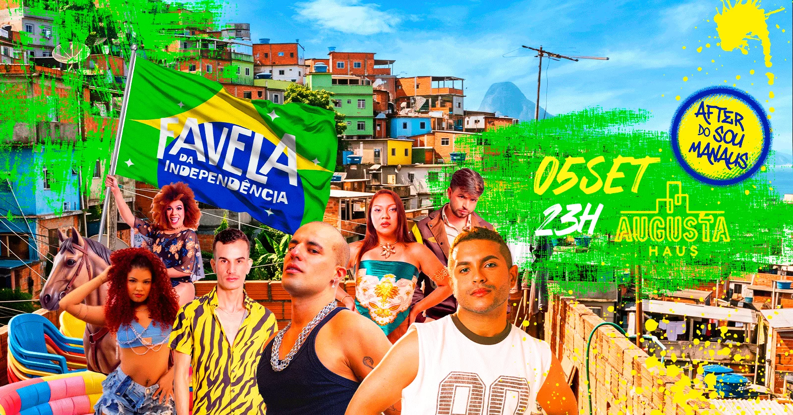 Favela Augusta tem entrada grátis para quem for ao Sou Manaus neste sábado