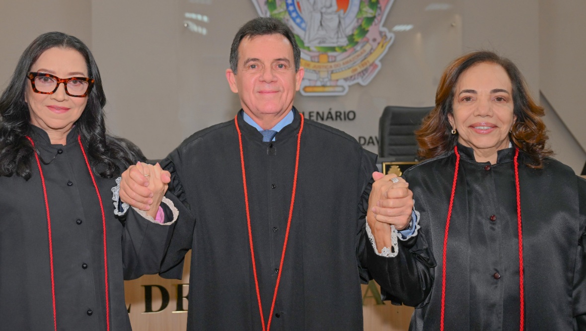 Desembargadores Airton Gentil, Onilza Gerth e Vânia Marinho são escolhidos para dirigir o TJAM até 2028