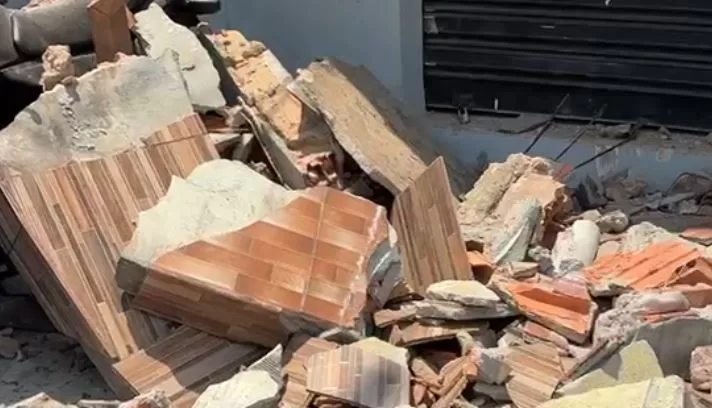 VÍDEO: Trabalhador morre esmagado após laje desabar durante obra em Manaus