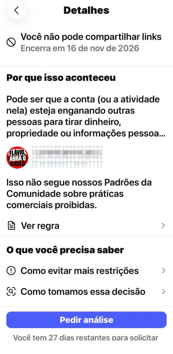 Meta Eleições: Ministério Público quer barrar bloqueios nas redes