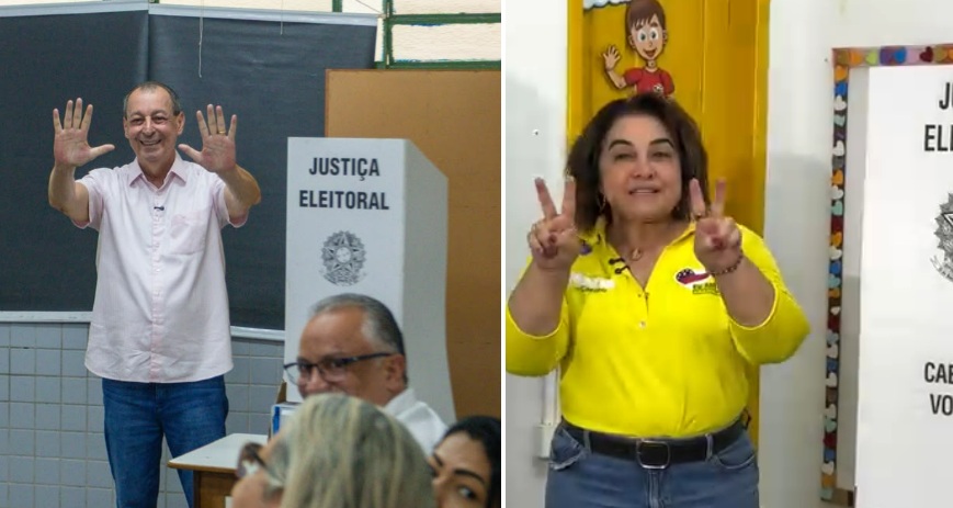 Omar Aziz e Maria do Carmo Seffair disputam segundo turno no Amazonas