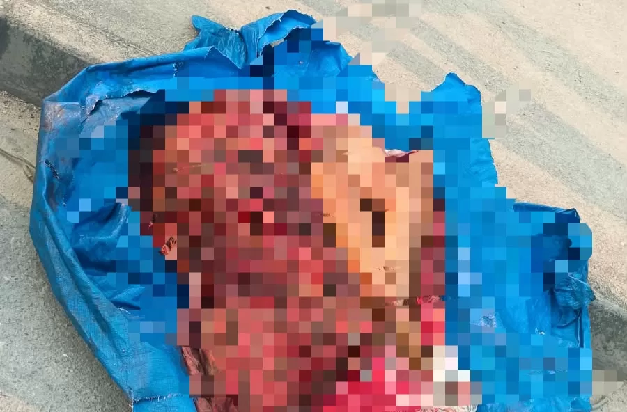 Corpo esquartejado enrolado em lona é deixado com recado de facção na Zona Leste de Manaus