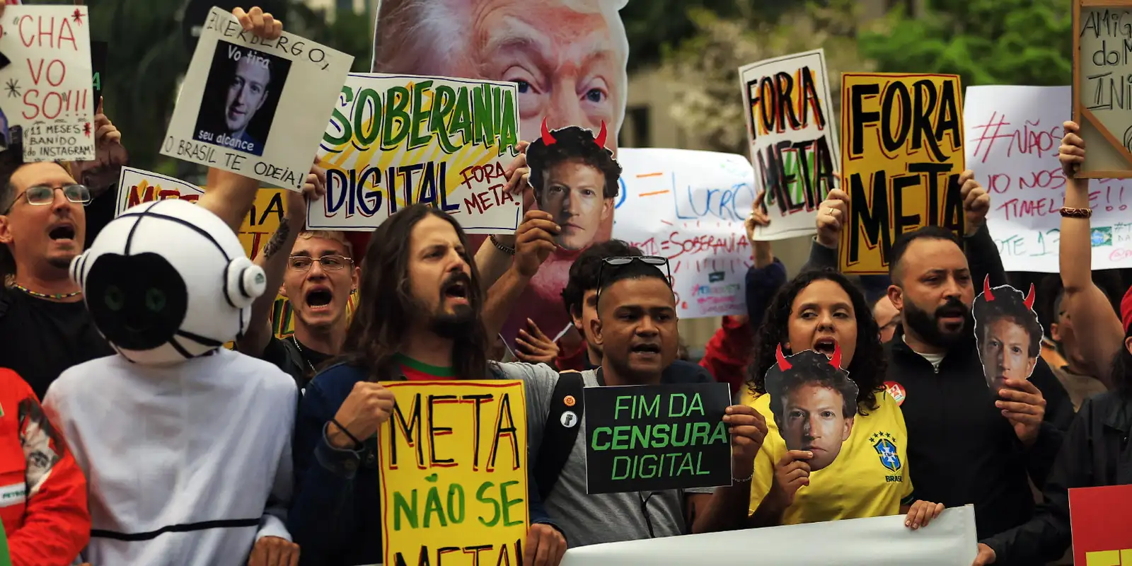 Ato em São Paulo cobra neutralidade da Meta nas eleições