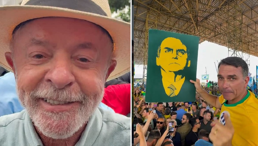 Lula e Flávio votaram bem cedo e esperam resultado apertado na contagem dos votos
