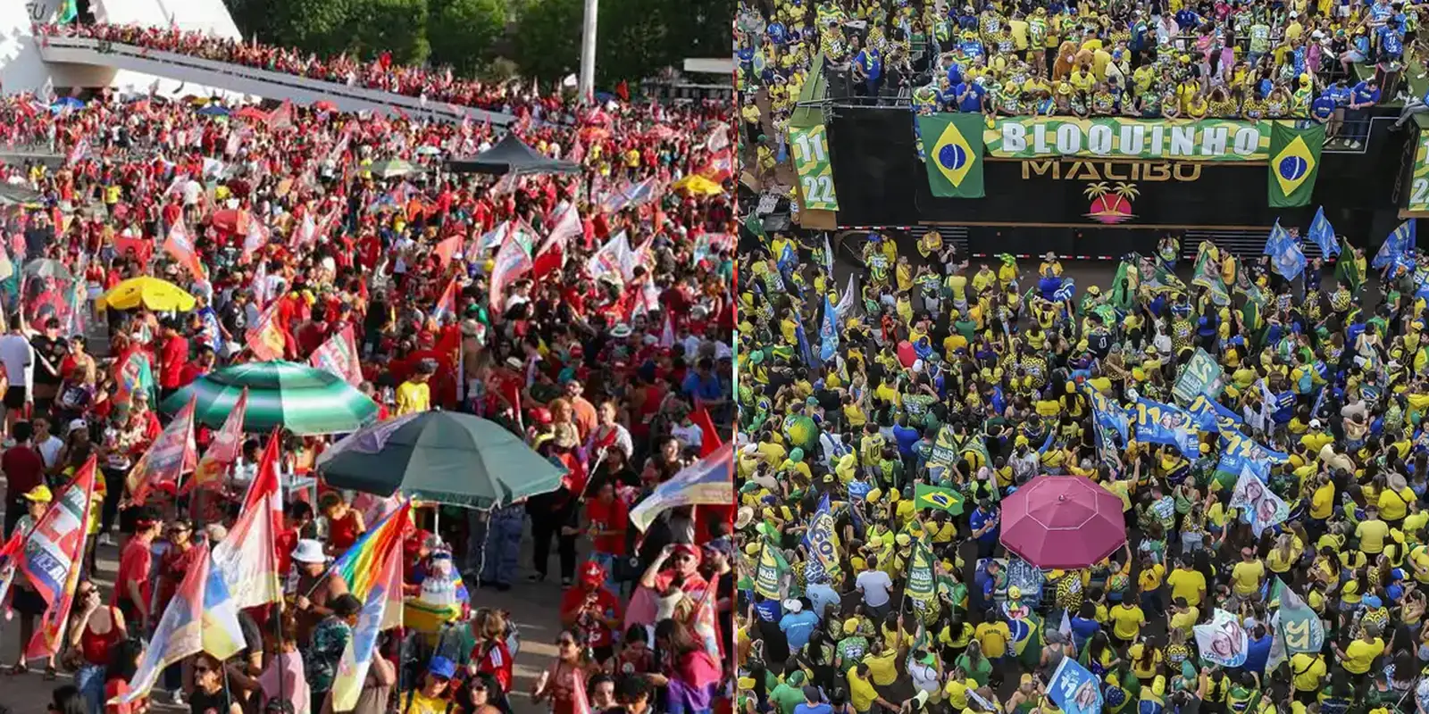 Em Brasília, atos por Lula e Flávio ficam a 2 km de distância