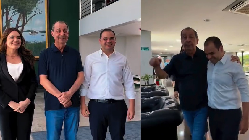 Entre afagos e sorrisos, Omar deixa recado em letras garrafais para Cidade: 'quero todas as informações'